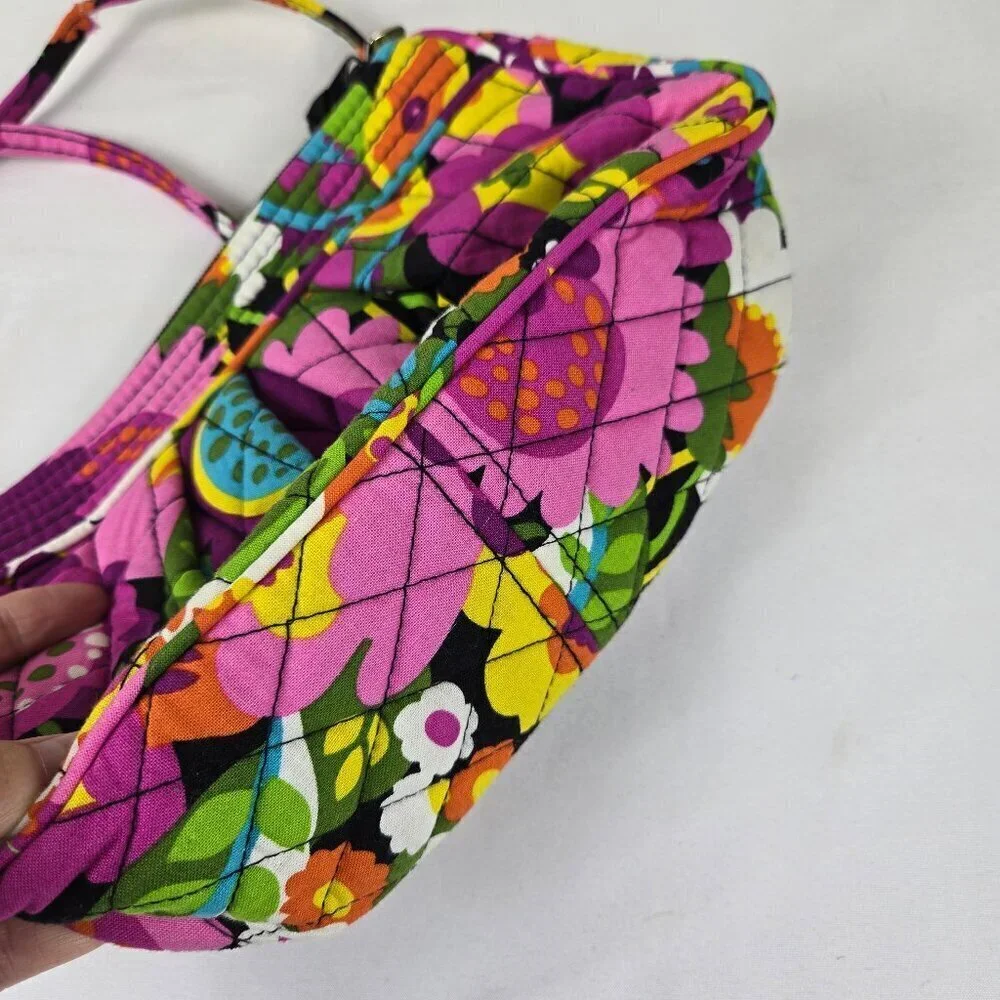 Vera Bradley Frannie Crossbody Bag In Va Va Blooms Pattern Adjustable Strap
